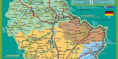 لوکزامبورگ شهر توریستی نقشه