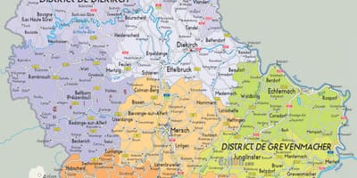 نقشه کشور لوکزامبورگ